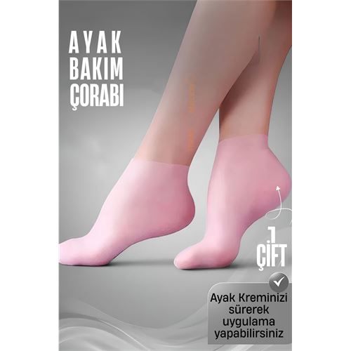 Modacar Ayak Bakım Çorabı Silikon Ayak Krem Uygulama Koruyucu Çorap 
