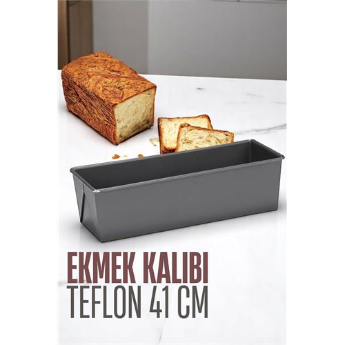 ModaCar Teflon Ekmek Pişirme Kalıbı Evde Ekmek Yapımı Kalıbı 41 CM 