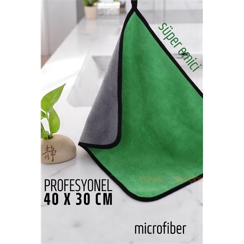 ModaCar Çift Yüzeyli Profesyonel Microfiber Havlu - Süper Emici Temizlik Bezi  40 x 30 cm 
