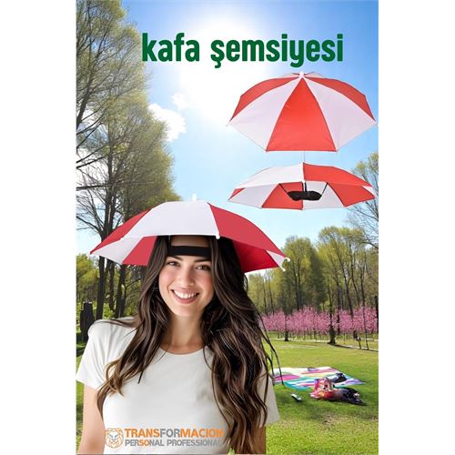 Modacar Kafa Şemsiyesi Güneş Koruma Şemsiyesi Relax Eller Serbest 4 Mevsim Kafa Şemsiyesi 