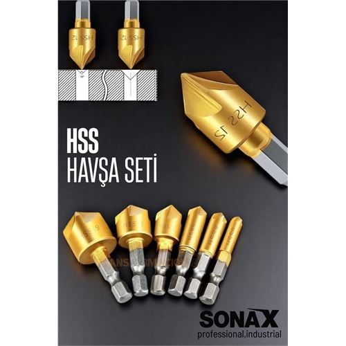 Modacar 6 lı HSS Havşa Seti - Havşa Matkap Ucu Seti 