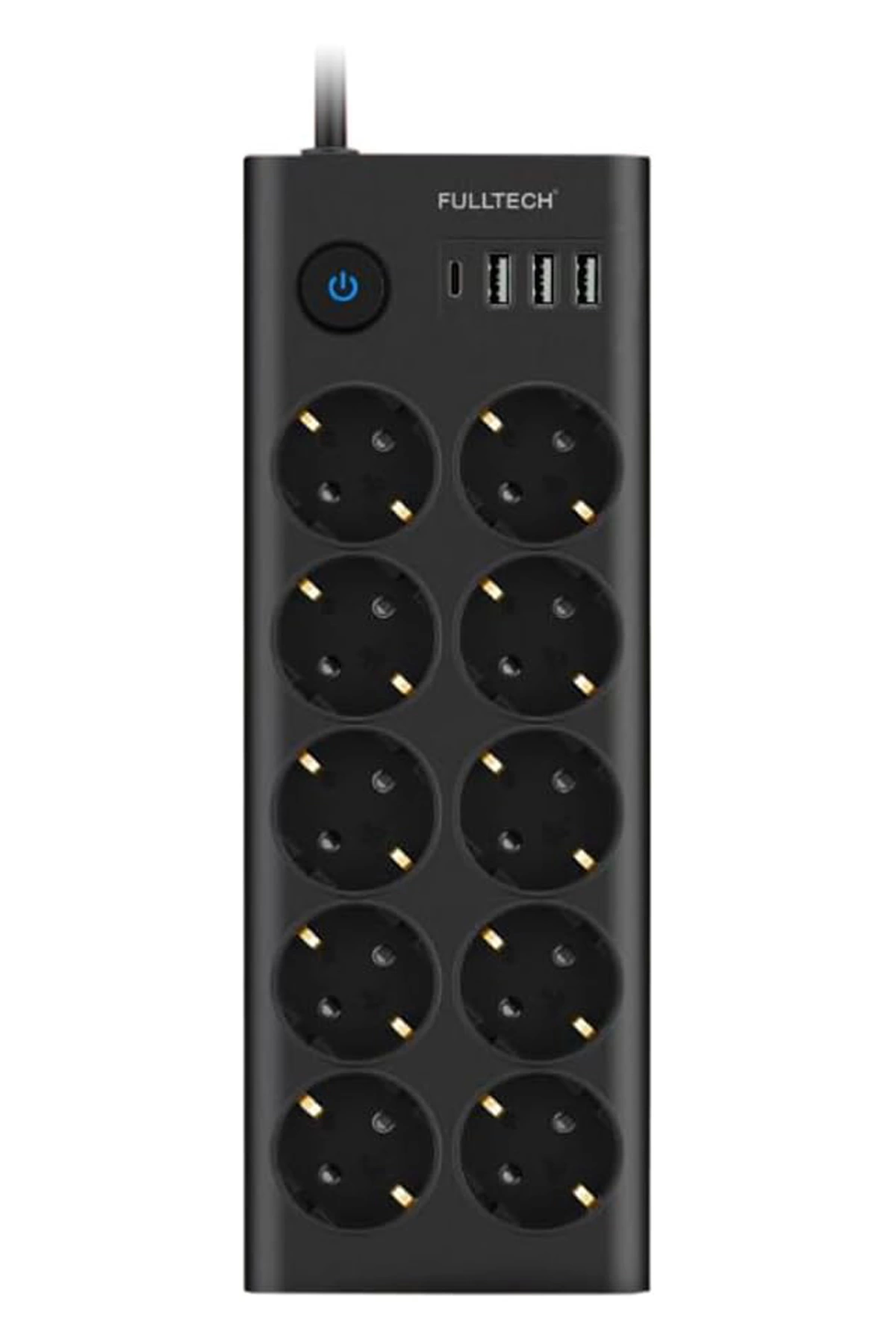 Ftr14 Type-c Girişli Akım Korumalı 10’lu Priz, 3 Usb