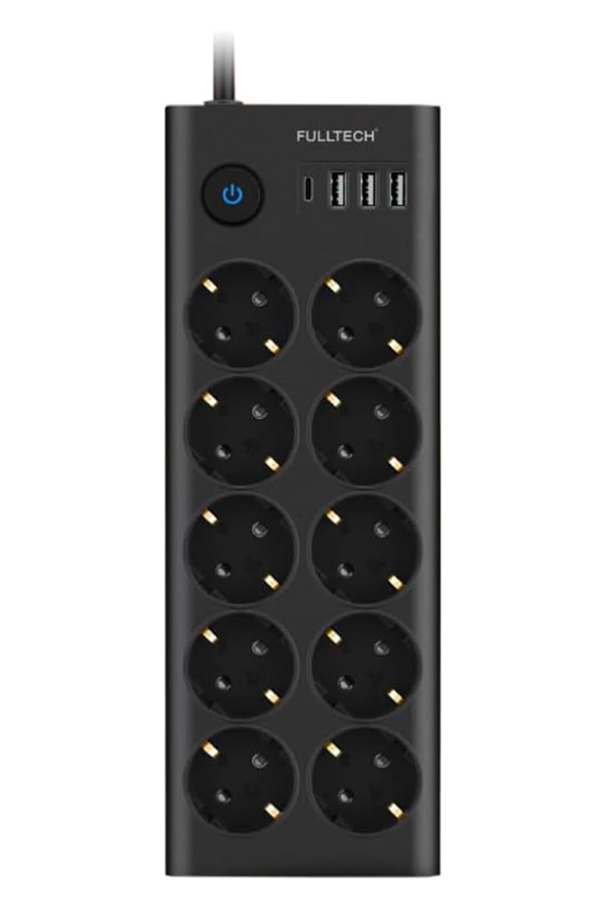 Ftr14 Type-c Girişli Akım Korumalı 10’lu Priz, 3 Usb